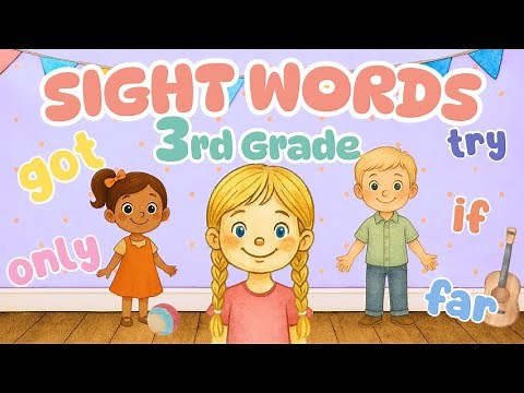 Sight words Grade 3 ⭐ Dolch list ⭐ Read by a Child – Educational Video