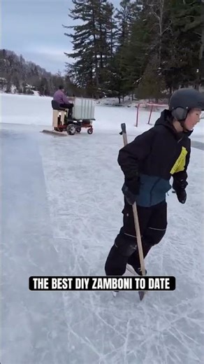 Homemade Zamboni. 🤯