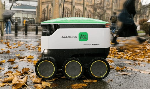 Uber to launch delivery robots bringing food to UK doorsteps from December