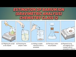 Estimation of Barium ion| Gravimetric Analysis |Chemistry