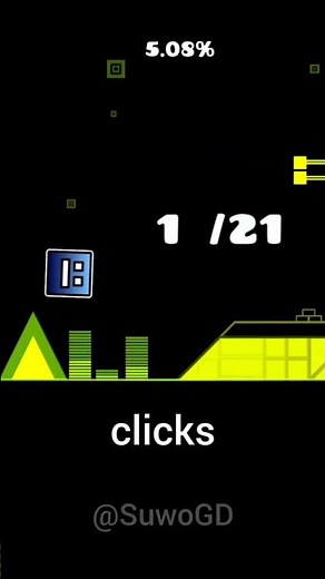 Cuantos clicks necesitas para completar retray?? #shorts #geometrydash