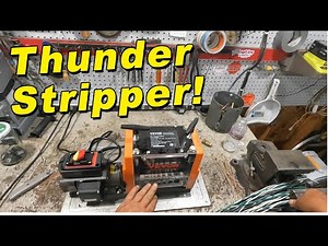 Stripping #14 THHN Wire With Vevor Wire Stripper! | In a Storm!