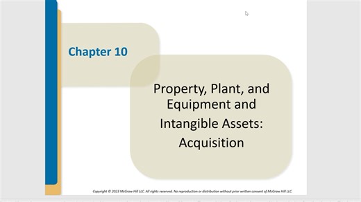 [Intermediate Financial Accounting] Chapter10 PartA