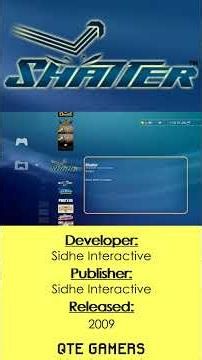 #PS3 #XMB - Shatter SAVE DATA