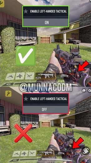 ✅Enable Left Handed Tactical Setting in CODM BR🔥💯Codmobile Tips&Tricks #shorts #codmbr #codmiphone