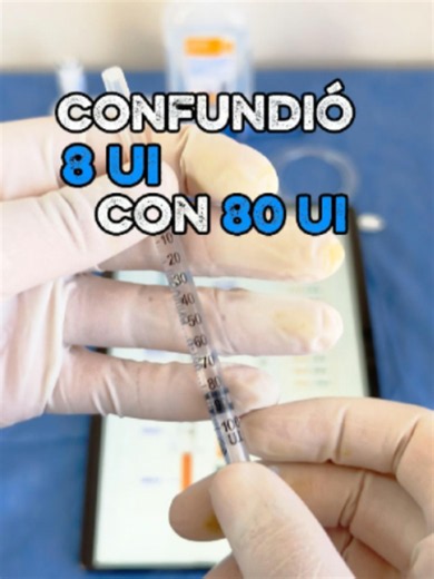 ¡Un error al leer la jeringa de insulina puede cambiar completamente la dosis! 💉⚠️ Aprende cómo identificar correctamente sus unidades antes de administrar insulina. 👇 La jeringa de insulina está graduada en unidades, por lo que conocer cuánto representa cada línea es fundamental para preparar la dosis correcta y evitar errores de medicación#enfermeria #hospital #farmacologia #estudiantesenfermeria #estudiantedemedicina