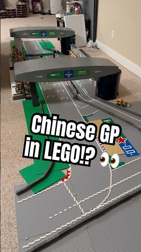 I built the Chinese GP out of LEGO! 🤩👀 #f1 #lego #legof1 #formula1 #chinesegp #shorts
