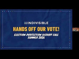 Hands Off Our Vote! 2026 Election Protection Kickoff Call