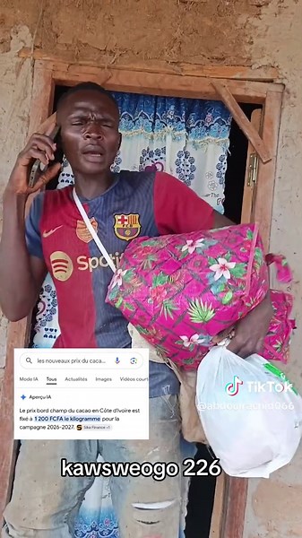 le prix du cacao est fixé à 1200🤣🤣 Yako à nous les planteurs