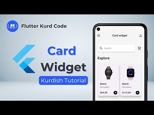 Flutter Card widget - Kurdish Tutorial (with English Subtitles)