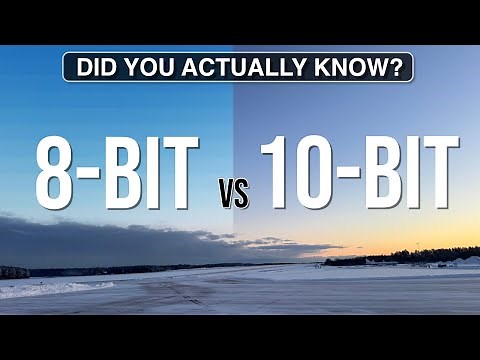 8 bit vs 10 bit video - Explained EASY to understand.