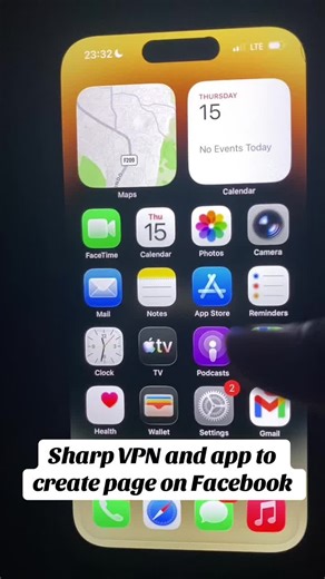 Using Sharp VPN for Facebook Page Creation