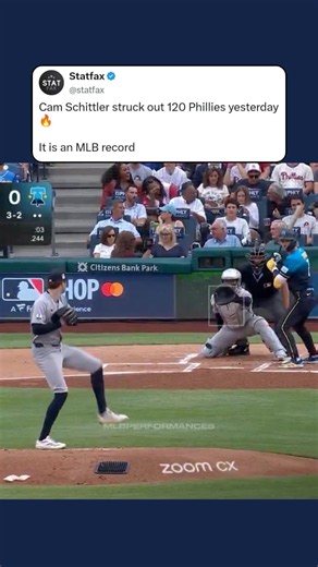 Cam Schittler Makes MLB History 😳 #mlb #baseball #yankees #newyorkyankees