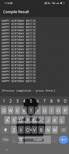 Happy Birthday Wishes program ||c programming || #shorts #coding