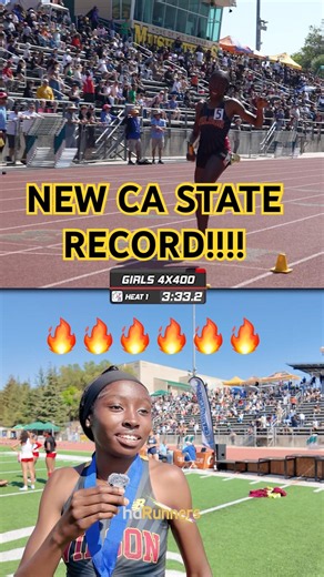 NEW CA STATE RECORD FOR THE WILSON GIRLS🔥 getting a 3:33.83 in the 4x400 relay at CIF Masters! 🔥