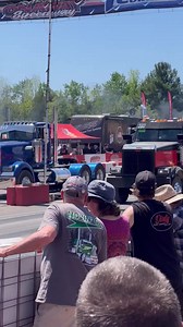 Blue semi takes the win!! #semipulling #semidragracing #Semi #semicrazy | Semi Truck Pullers and Pulling Haulers