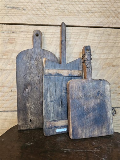 SET OF 3 OAK- Size Small- Hand-sized! Primitive/rustic Hand-made Cutting Boards /charcuterie Boards- Barn-wood W/a Antique/vintage Style - Etsy