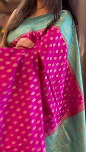 Handloom tussar silk saree with banarsi woven border and motifs Code16061 WhatsApp us at 9846355800 | AshimaFashionstore