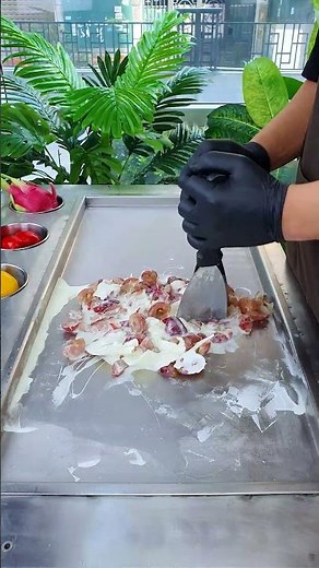 Sweet Purple Grape Ice Cream Perfect For Hot Summer #shorts #satisfying