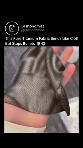 Business | Money | Wealth | Imagine a fabric made of pure titanium, soft to the touch, yet strong enough to withstand extreme force 🛡️⚙️ This isn't sci fi. It's built... | Instagram