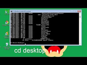 Como crear carpetas en el escritorio con cmd (MS-DOS)