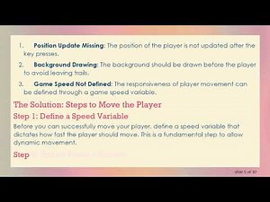 How to Fix Player Not Moving in Pygame: Essential Tips and Code Examples