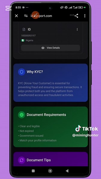 KYC Update: How to Verify Your Sidra Chain Account