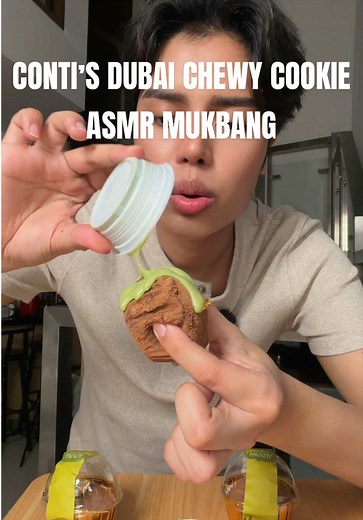 Conti's Dubai Mochi Pistachio Crunch Mukbang