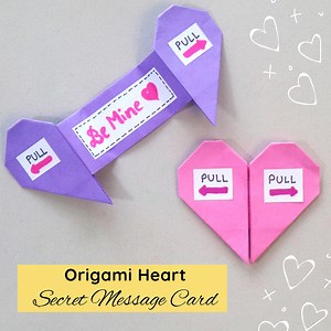 1.7K views · 17 reactions | Origami paper heart with secret message...