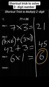 Trick to multiply 2 digit number in 10 Seconds