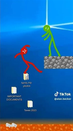 Animación de Alan becker con caras de sticks alpha