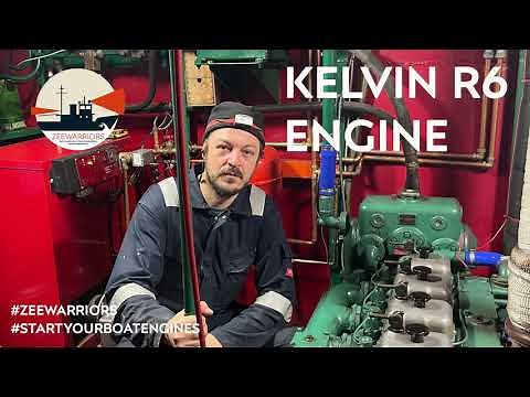 British Classic - Diesel Engine Kelvin R6 - Start up