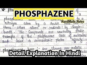 Phosphazene | Phosphazene base |Structure of phosphazene |Inorganic Chemistry|MSc.1st semester notes