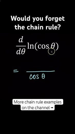 Chain rule with logs! #maths #apcalculus #calculus #chainrule #xomath