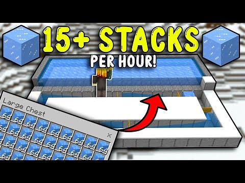 The EASIEST Ice farm In Minecraft Bedrock 1.20!