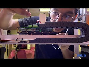 Setting up a Hyrel 3D printer for an ABS filament print at Tuskegee University