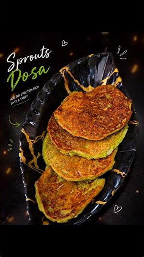 Sprouts Dosa Recipe 🌱🥞 | Healthy Breakfast Recipe for Weight Loss #shorts #cooking