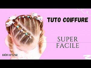 Easy hairstyle tutorial for little girls - Hairstyle challenge #3 - Kidshairstyle