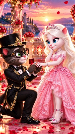 Talking Angela’s Pink Princess Makeover! 👑💖 #Shorts