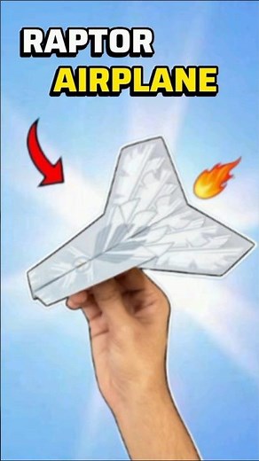 How to Make Raptor Paper Airplane🤩