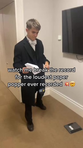 Record Breaking Loudest Paper Popper at School