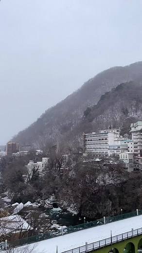 鬼怒川観光ホテル 鬼怒川温泉！♨️♫☆ ❄️雪❄️なうー！? 山も、橋も綺麗！✨