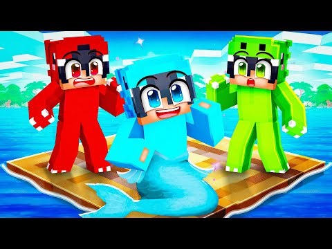 I acted like a One Raft Mermaid in Minecraft!