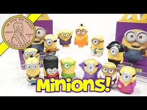 Minions Movie 2015 McDonald's Happy Meal Toys