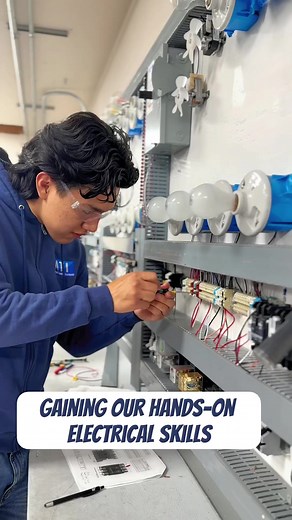 3.7K views · 66 reactions |  MASTERING OUR ELECTRICIAN SKILLS ⚡️Lab day is the perfect opportunity to amp up our electrician game and get hands-on with the trade!  Today we’re learning some beginner control circuits. HOW TO USE ➡️ ⚡️ Contactors⚡️ Ice cube relays⚡️ Control circuitry ⚡️ Equipment antennas  #electrician #electrical #electricianlife #handsonlearning #labday #tradeschool #lasvegas | Advanced Training Institute | Facebook