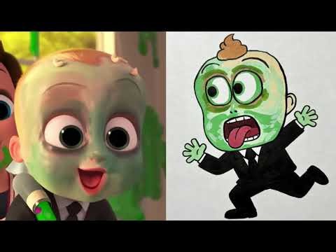 Boss Baby Funny Drawing Meme | Nursery Rhymes | CoComelon funny