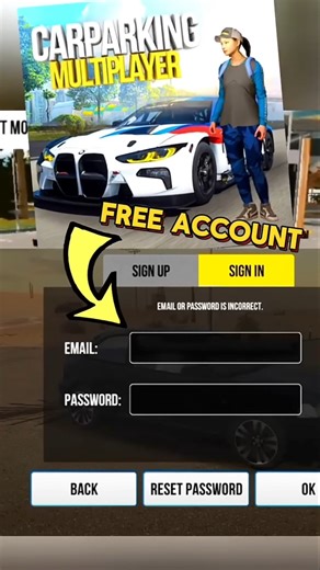 Cpm Free Acc 😱 (Car Parking Multiplayer) #carparkingmultiplayer #cpmfreeacc #cpm #gaming