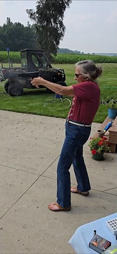 Candy Mattocks Shooting A 9mm. Springfield Armory XD-M Elite 5.25. 8/2/25