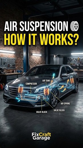 How Air Suspension Works | Air Suspension Working Process Explained #automobile #automotive #auto