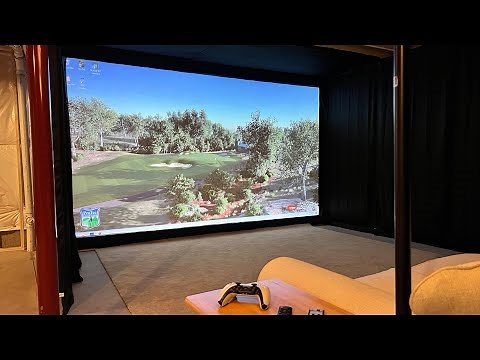 The Optoma GT1090HDR & Premium Golf Impact Screen Is Great For A Golf Simulator, PS5 & Movie Theatre